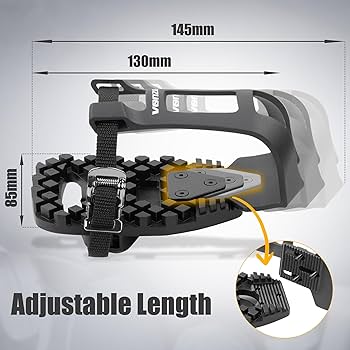 VENZO Bike Bicycle Toe Clips Cage Indoor Exercise Spin Bike